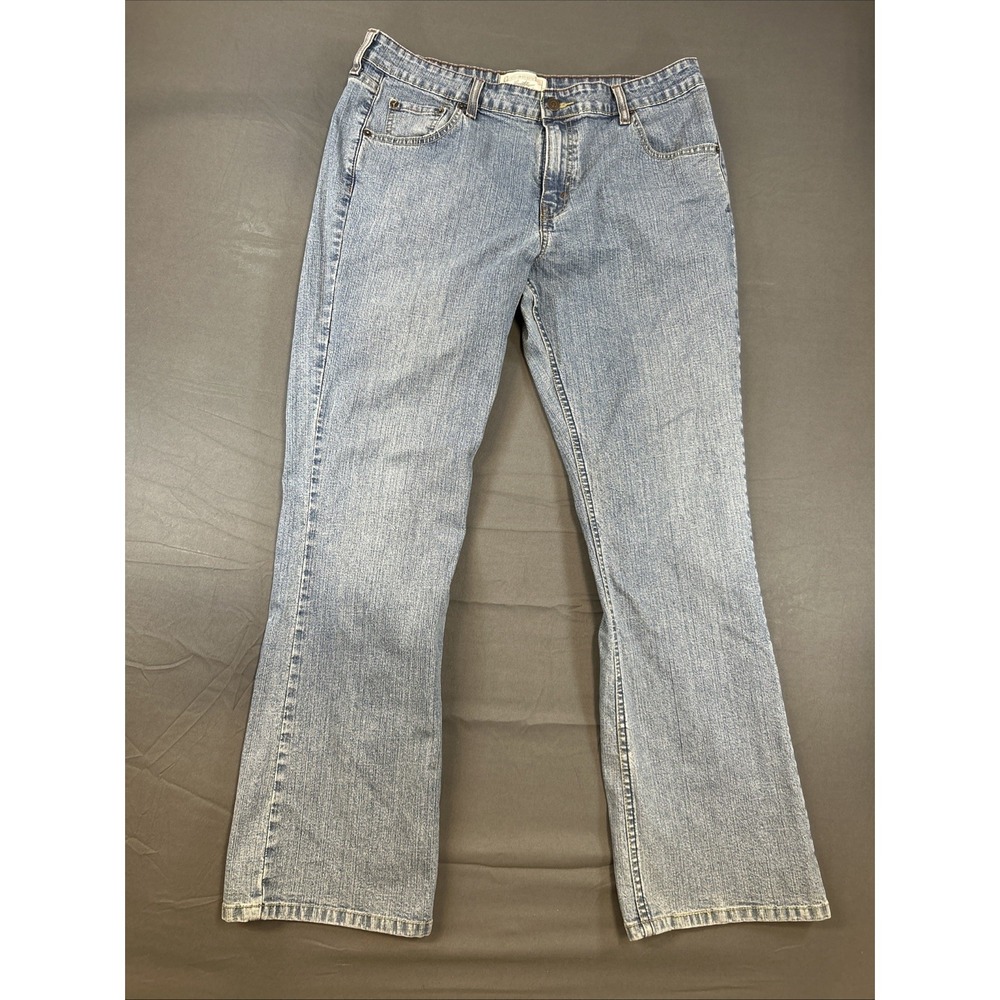 Levi Strauss Signature Stretch Low Rise‎ Bootcut Jeans Womens 16 Long Blue
